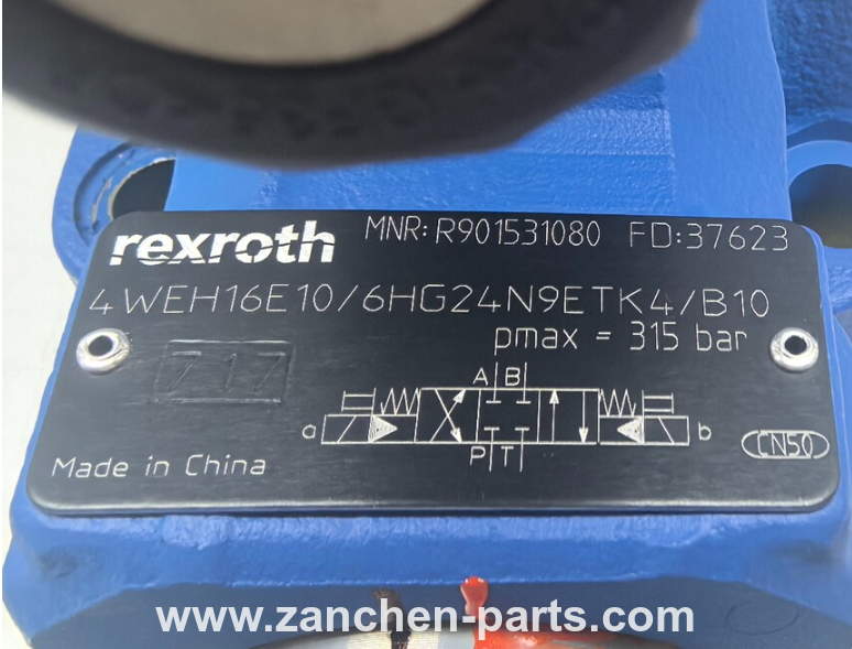 Rexroth R901531080 Proportional Directional Valve 4WEH16E10/6HG24N9ETK4/B10